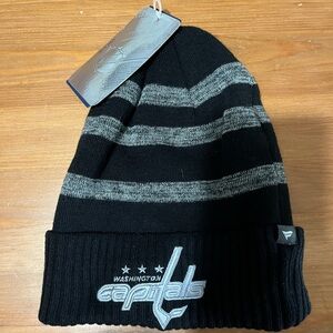 Washington Capitals Striped Beanie